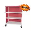 Duralife Extra Wide Linen Cart With Shelf
