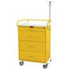 Harloff Classic Tall Four Drawer Infection Control Cart With Key Lock