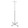 Drive Economy IV Pole with Four Legs and Removable Top - 2-Hook, Chrome
