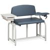 Clinton Lab X Series Bariatric Extra-Tall Draw Chair with Padded Flip Arm and Drawer