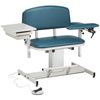 Clinton Power Series Extra Wide Blood Drawing Chair with Padded Flip Arm and Drawer