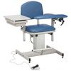 Clinton Power Series Blood Drawing Chair with Padded Flip Arm and Drawer