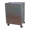 Ideal Standard Duty Three Shelf Mobile Dual Cabinet Cart