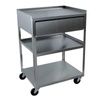Ideal Standard Duty Three Shelf Mobile Stainless Drawer Cart