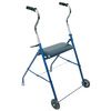 Mabis DMI Steel Walker with Wheels And Seat