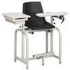 Clinton Standard Lab Series Extra-Tall Blood Drawing Chair with ClintonClean Flip-Arm and Drawer