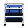 MJM International Hydration Ice Cart with Skirt Cover and Ice Chest with Two Storage Shelves
