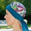 Bandiva Peacock Watercolor Headscarf