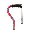 Nova Medical Offset Canes with Strap Flower-Powerwith-Rubber-Handle