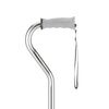 Nova Medical Offset Canes with Strap Silver with Rubber Handle