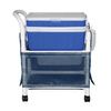 MJM International Hydration Ice Cart with Skirt Cover and Ice Chest with One Storage Shelf