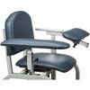 Clinton Blood Drawing Chair - Upholstered Padded Stationary Armrests and Straight Flip Arm ClintonClean Elbow Rest and Angled Flip Arm