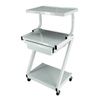 Ideal Z Three Shelf Specialty Cart with Drawer
