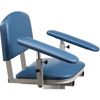 Clinton Blood Drawing Chair - Upholstered Padded Rotating Sloped Arms