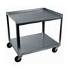 Ideal Standard Duty Two Shelf Mobile Stainless Utility Cart