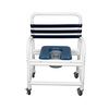 Mor-Medical Deluxe New Era Shower Commode Chair With Commode Pail and Slide Out Footrest