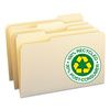 Smead 100% Recycled Manila Top Tab File Folders