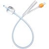 Medline Two-Way 100% Select Silicone Straight Tip Foley Catheter - 30cc Balloon Capacity