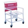 Healthline Shower Commode Chair with Deluxe Elongated Seat