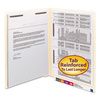 Smead Manila End Tab Fastener Folders with Reinforced Tabs