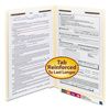 Smead Manila End Tab Fastener Folders with Reinforced Tabs