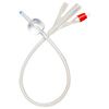 Medline Three-Way Select Silicone Straight Tip Foley Catheter - 30cc Balloon Capacity