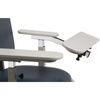 Clinton Blood Drawing Chair - ClintonClean Stationary Armrest and Angled Flip Arm