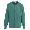 Medline ComfortEase Unisex Crew Neck Warm-Up Jacket - Evergreen