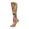 Complete Medical Leopard Flowers Knee High Compression Socks