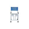 MJM Shower Chair with Open Front and Slide Out Commode Pail