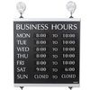 Headline Sign Century Series Business Hours Sign