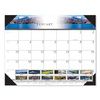 House of Doolittle 100% Recycled Full-Color Photo Monthly Desk Pad Calendar