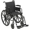 Drive medical Cruiser III Wheelchair with Flip Back Removable Arms