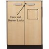 Clinton Pediatric Scale Table - Door and Drawer Lock