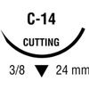 Medtronic Reverse Cutting Suture with Needle C-14