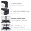 Clinton 2135 Standard Series Five-Leg Pneumatic Stool