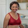 ABC Rose Contour Mastectomy Bra Style 103-Ruby Red Front 