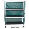 MJM International Echo Three Shelf Linen Cart