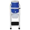 MJM International Refreshment Cooler Cart with Slide Out Storage Tray