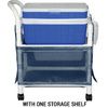 MJM International Hydration Ice Cart with Skirt Cover and 48 Quart Ice Chest