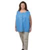 AmpleWear Unisex Blue / White Scrub Shirt 