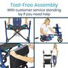 Tool Free Assembly of Vive Upright Walker