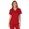 Cherokee Women's Mock Wrap Solid Scrub Top