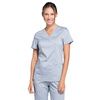 Cherokee Women's Mock Wrap Solid Scrub Top