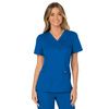 Cherokee Women's Mock Wrap Solid Scrub Top