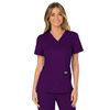 Cherokee Women's Mock Wrap Solid Scrub Top