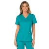 Cherokee Women's Mock Wrap Solid Scrub Top
