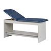Clinton Panel Leg Series Treatment Table with Full Shelf-Royal Blue