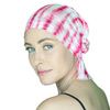 Chemo Beanies Tanisha Pink Tie-Dye Soft Jersey Knit 