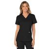Cherokee Women's Mock Wrap Solid Scrub Top